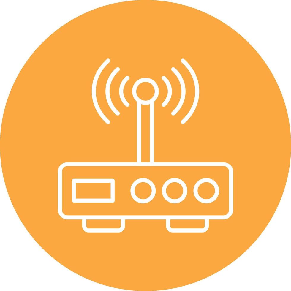 Modem Line Multi Circle Icon vector