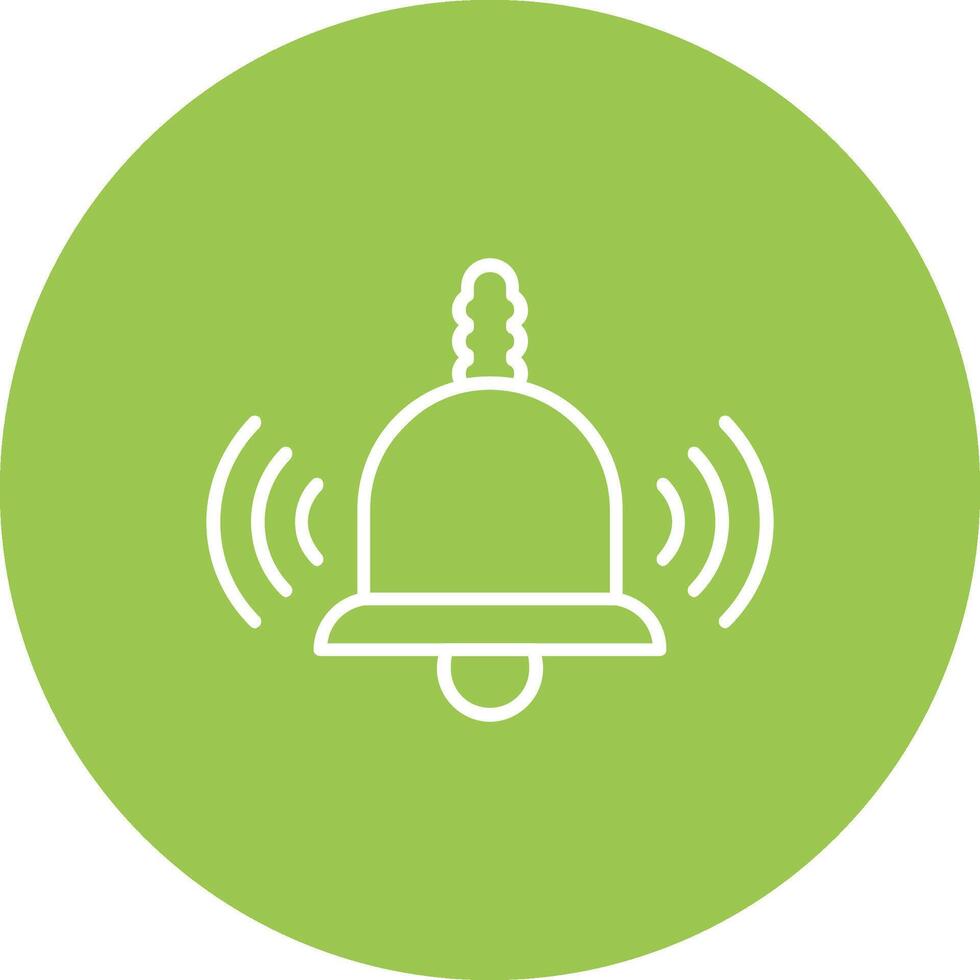 Bell Line Multi Circle Icon vector