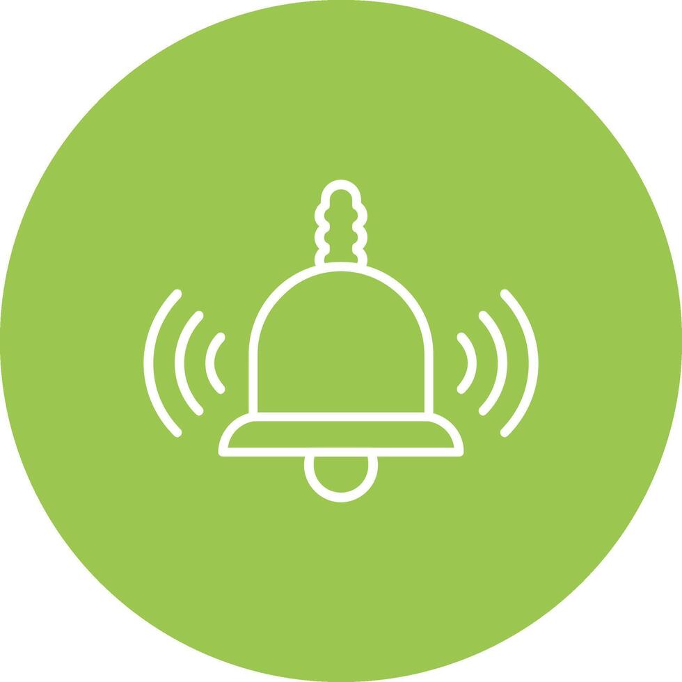 Bell Line Multi Circle Icon vector