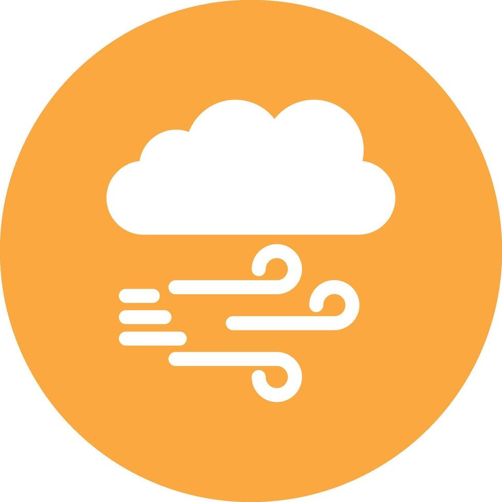 Windy Glyph Multi Circle Icon vector