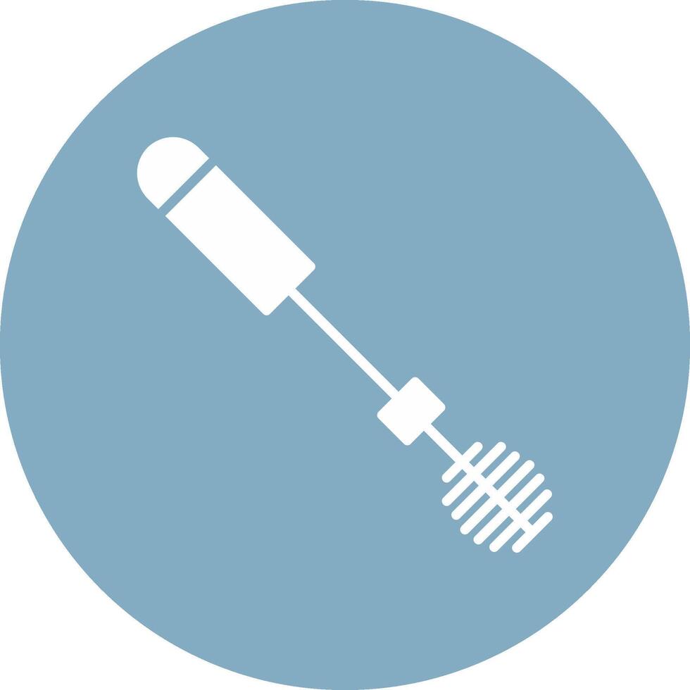 Toilet Brush Glyph Multi Circle Icon vector