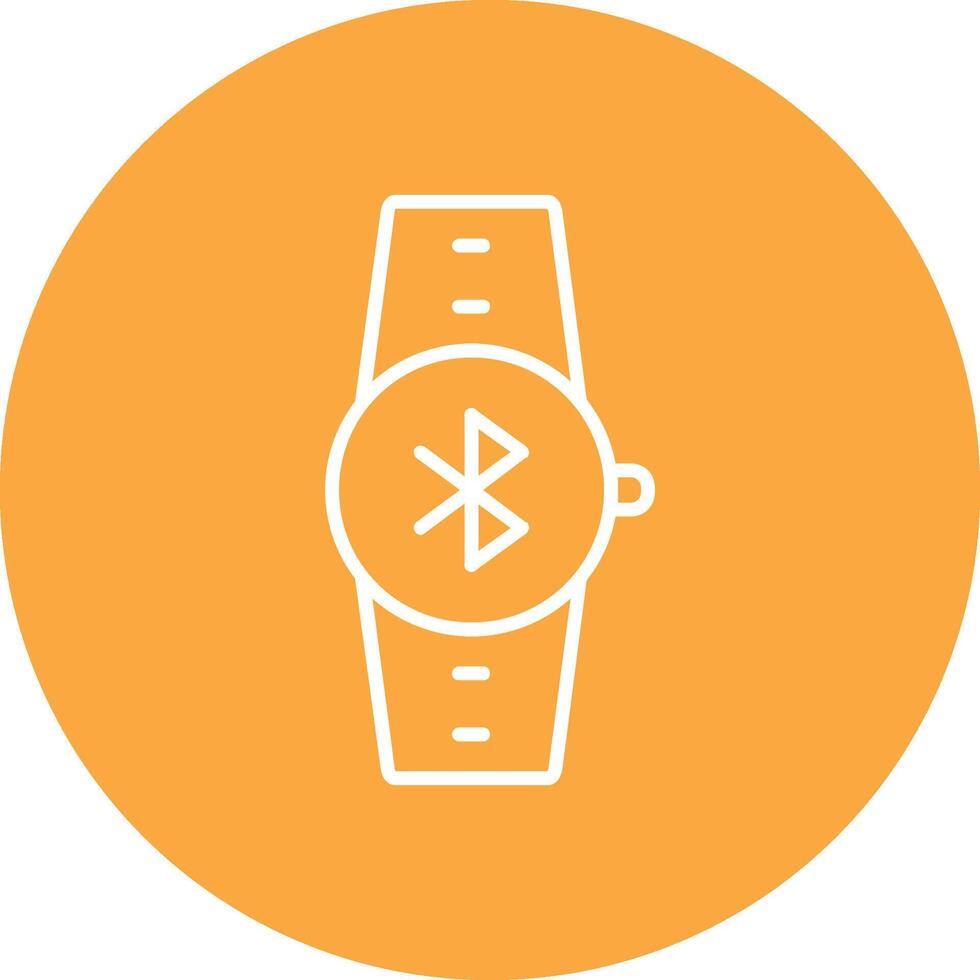 Bluetooth Line Multi Circle Icon vector