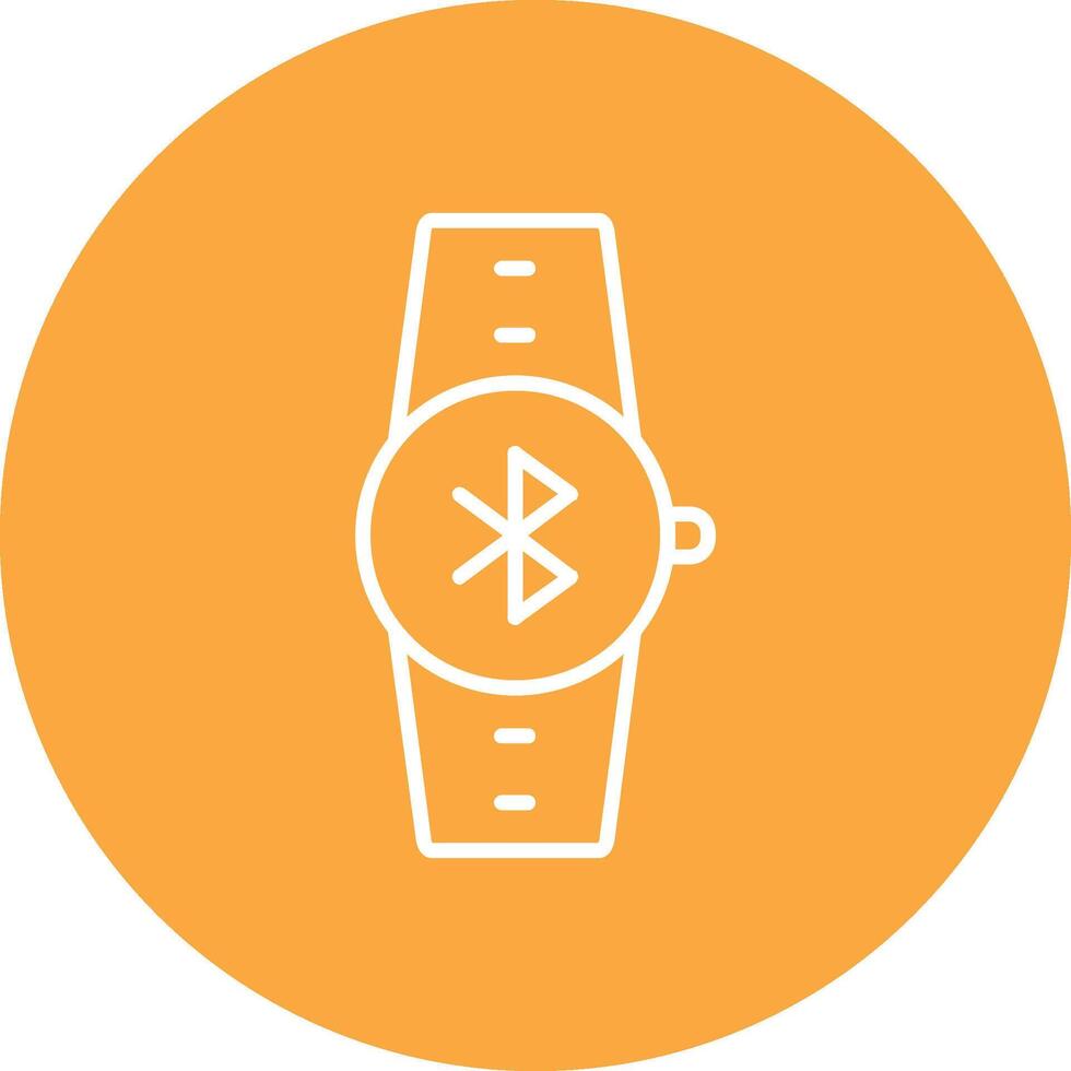 Bluetooth línea multi circulo icono vector