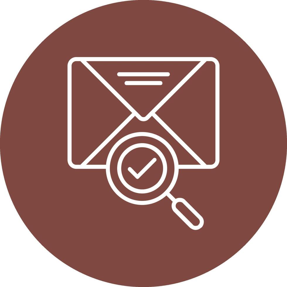 Mail Line Multi Circle Icon vector