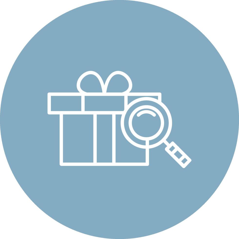 Gift Line Multi Circle Icon vector