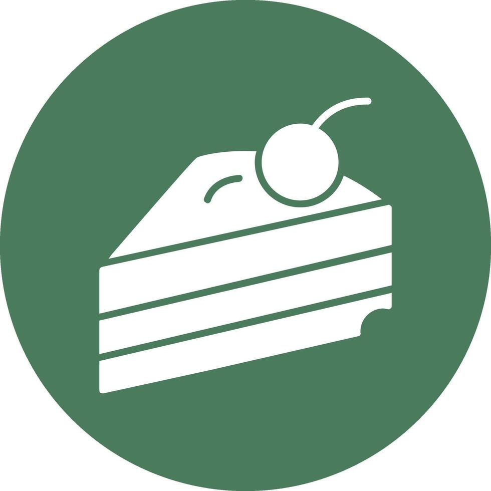 Pastry Glyph Multi Circle Icon vector