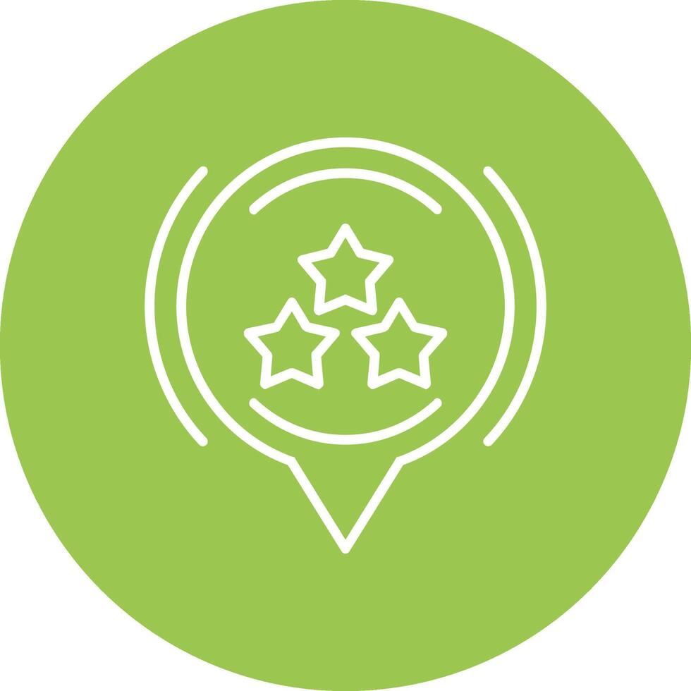 Star Line Multi Circle Icon vector