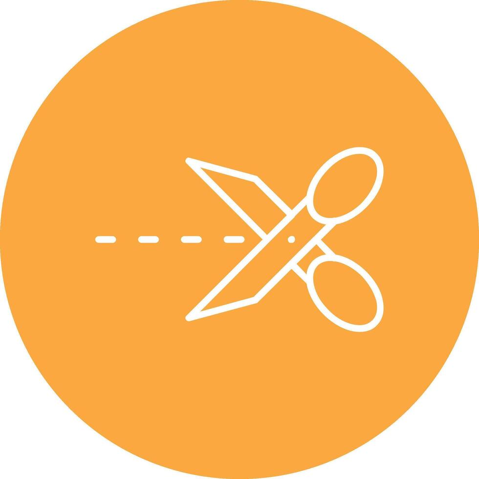 Cut Line Multi Circle Icon vector