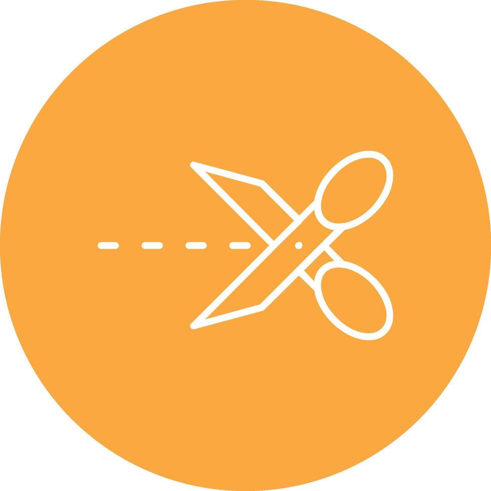 Cut Line Multi Circle Icon vector