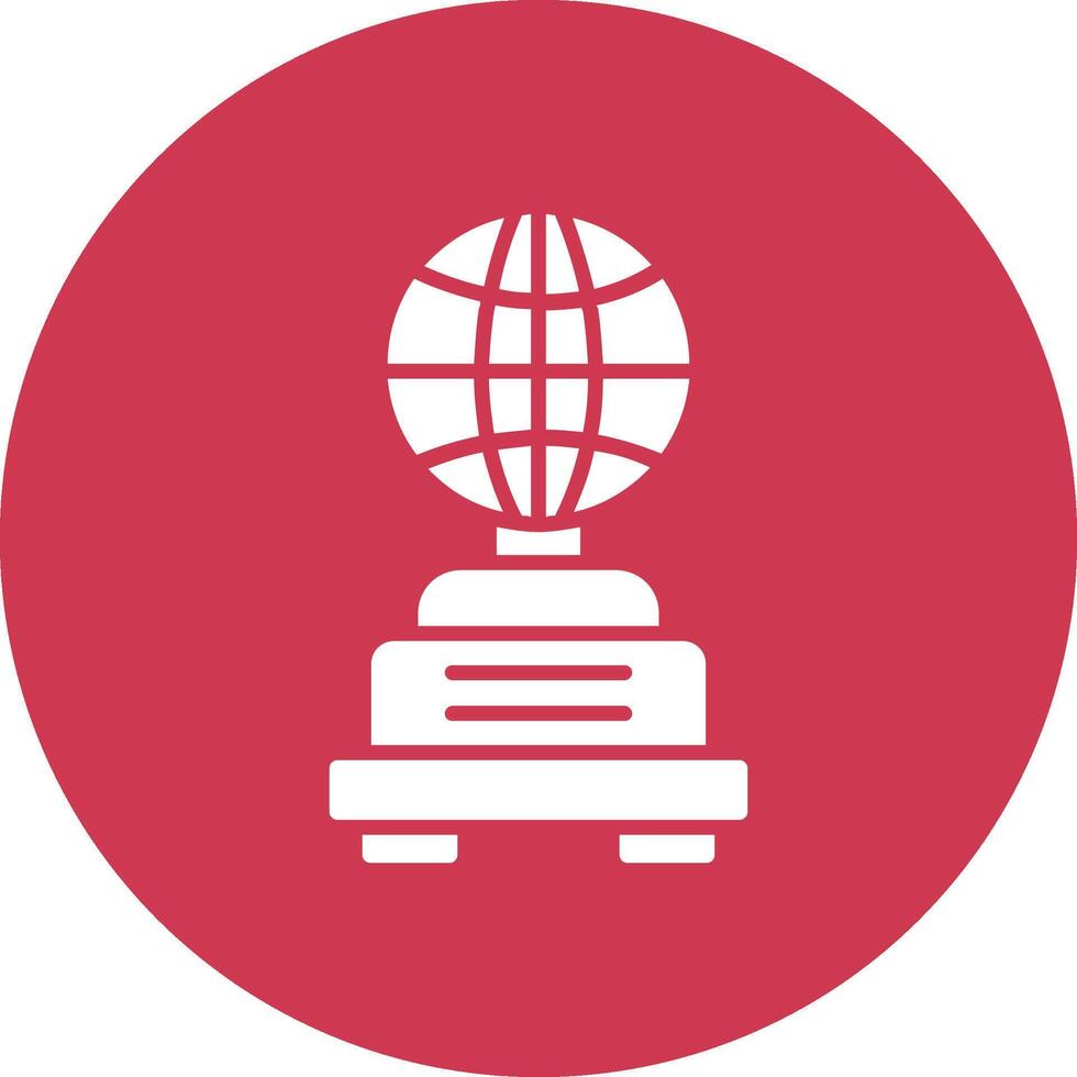 Globe Glyph Multi Circle Icon vector