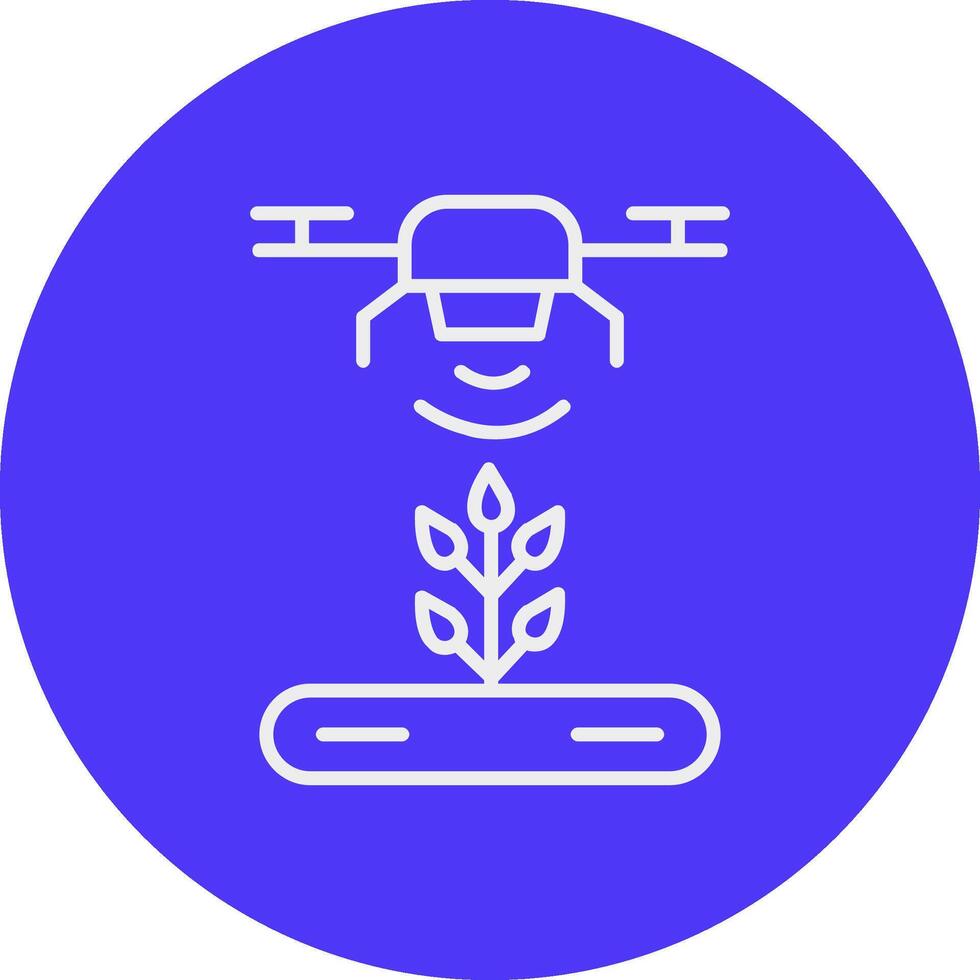 automático irrigador línea multi circulo icono vector