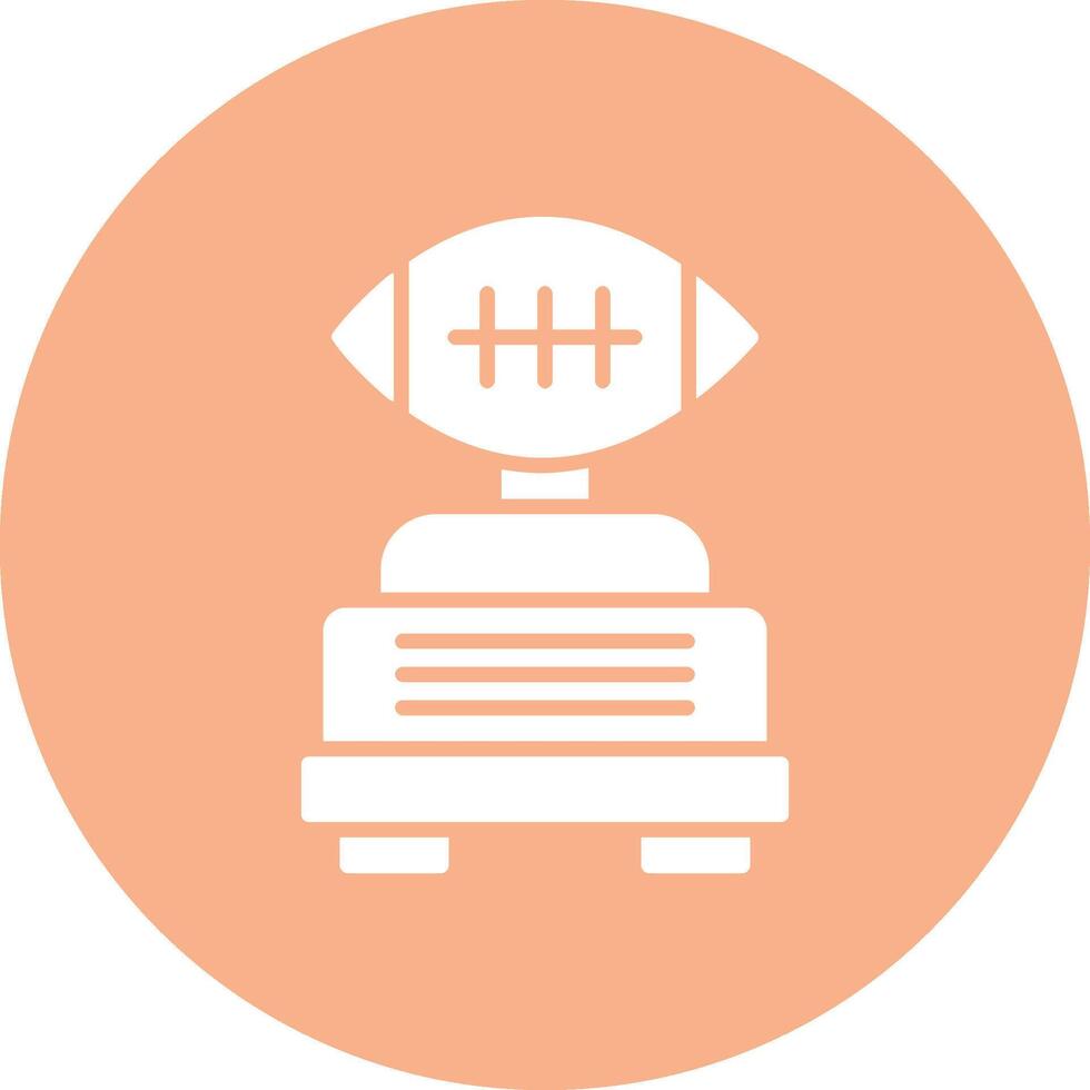 Football Glyph Multi Circle Icon vector