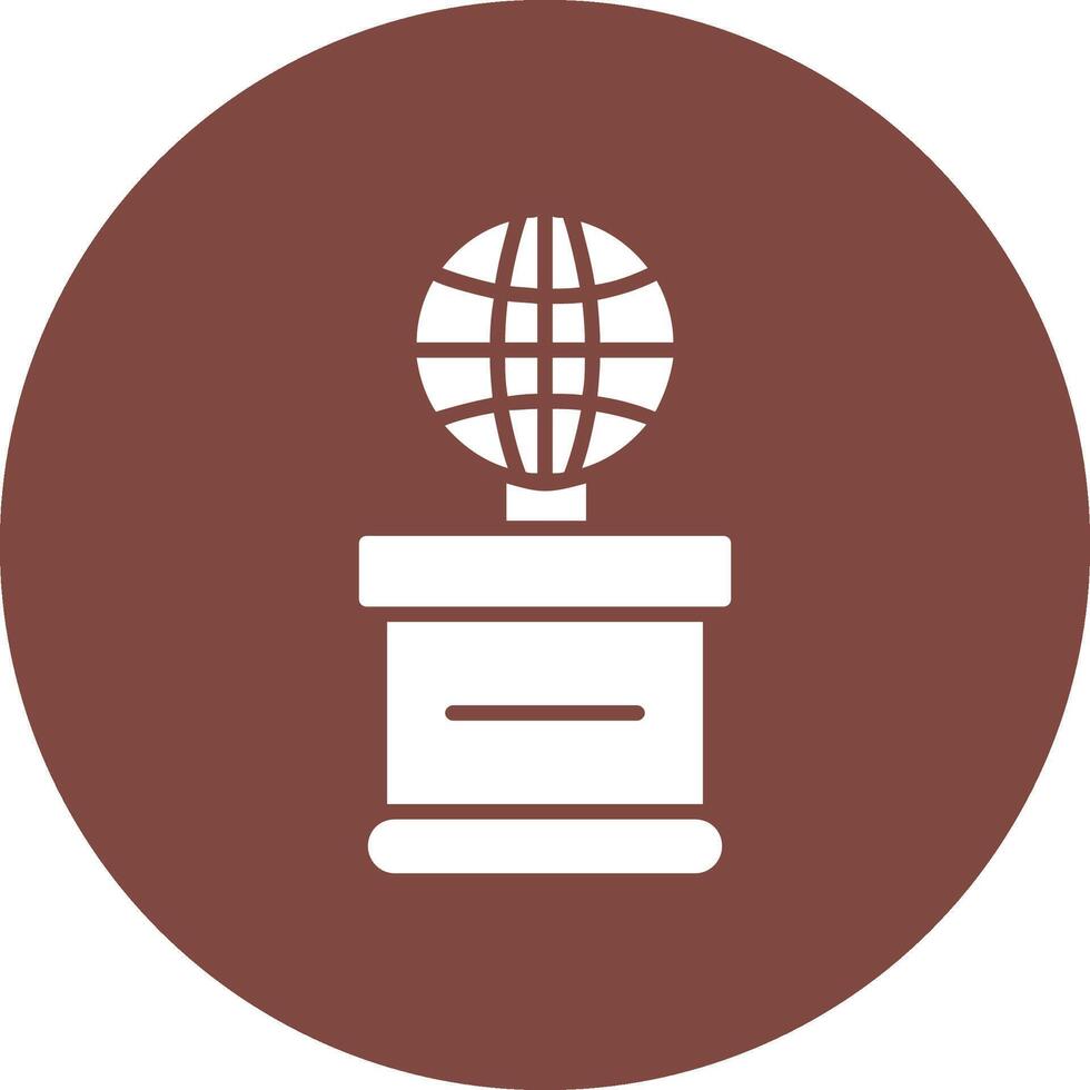 World Glyph Multi Circle Icon vector
