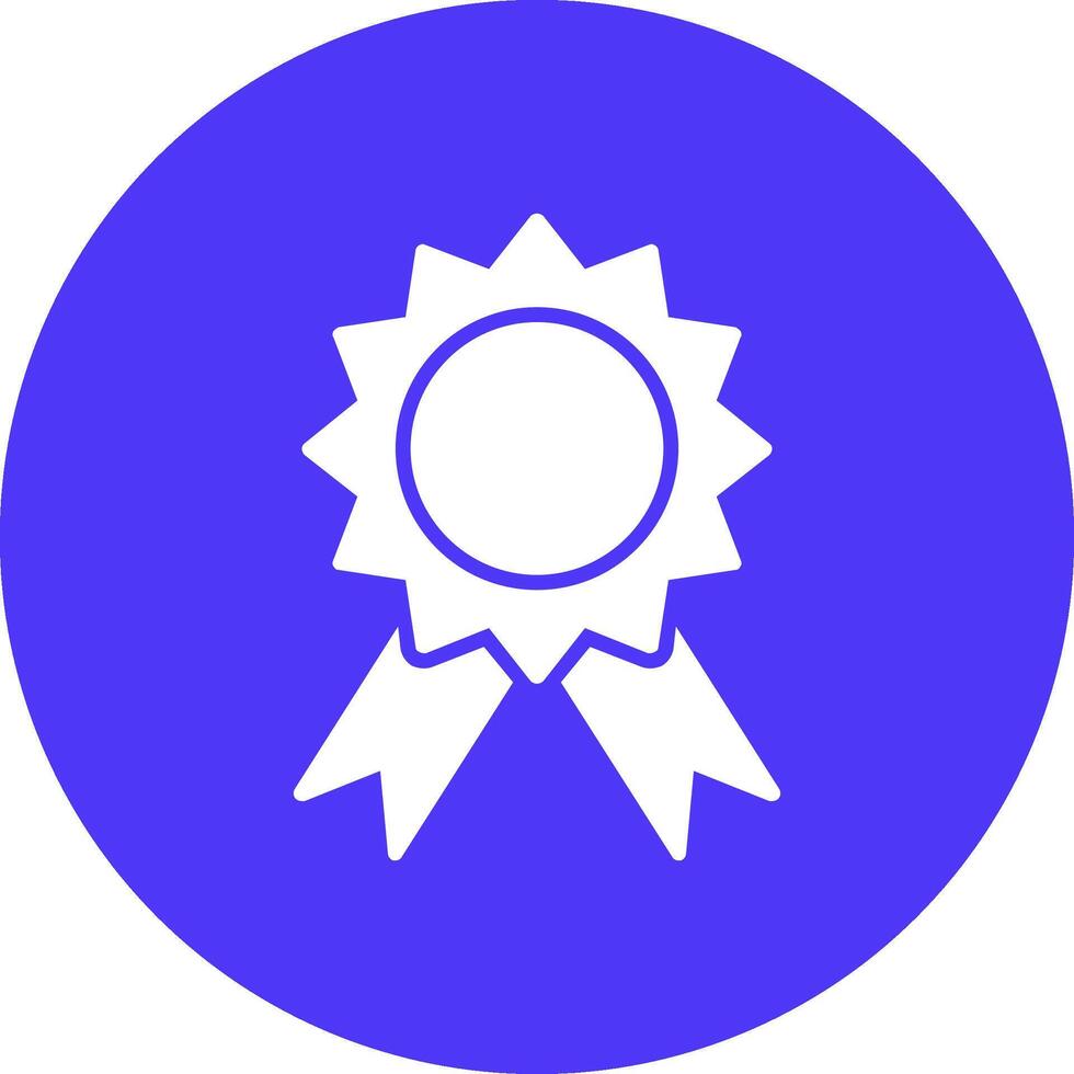 Badge Glyph Multi Circle Icon vector