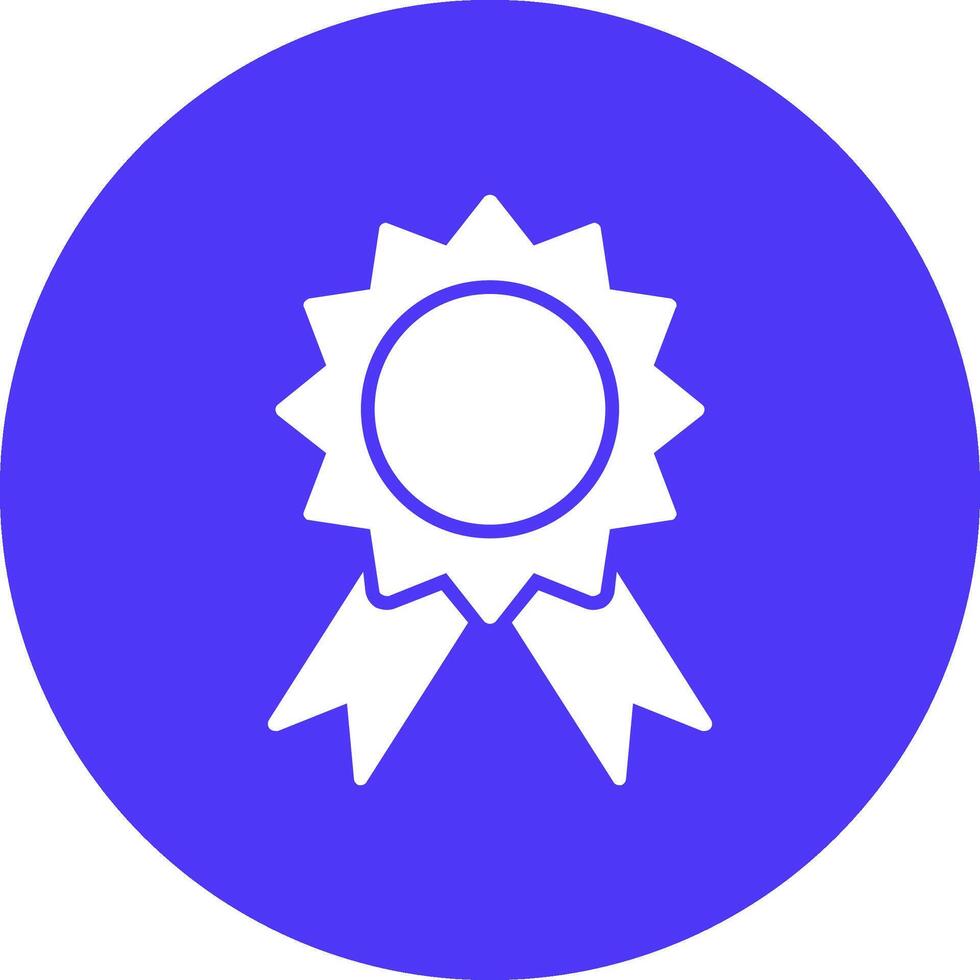 Badge Glyph Multi Circle Icon vector