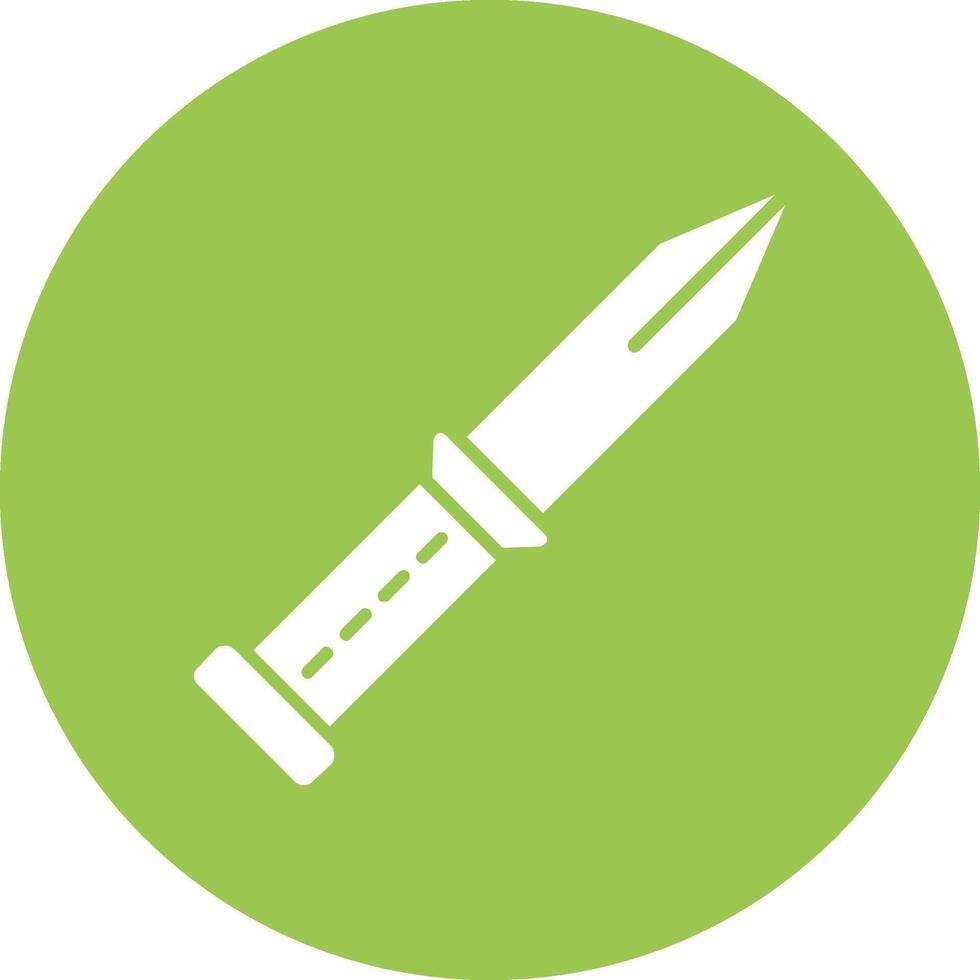 Knife Glyph Multi Circle Icon vector