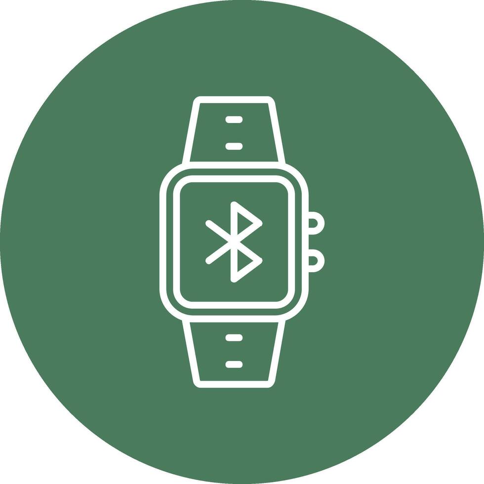 Bluetooth Line Multi Circle Icon vector