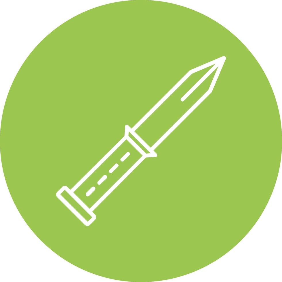 cuchillo línea multi circulo icono vector