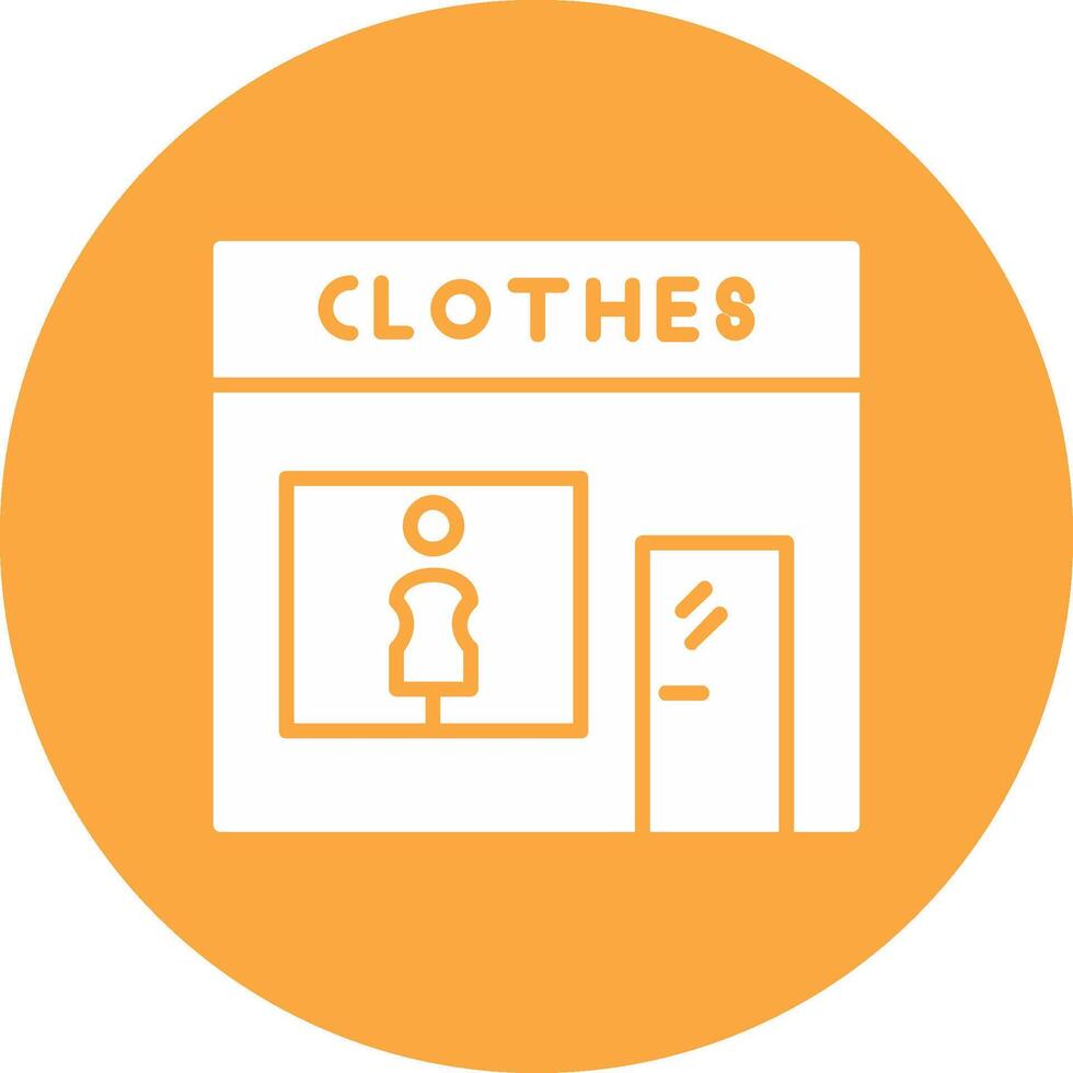 Fashion store Glyph Multi Circle Icon vector