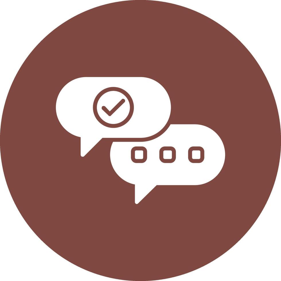 Conversation Glyph Multi Circle Icon vector