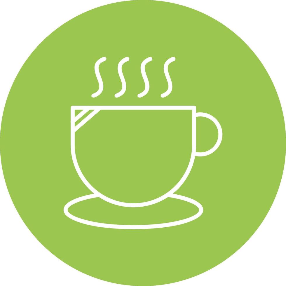 Cup Line Multi Circle Icon vector