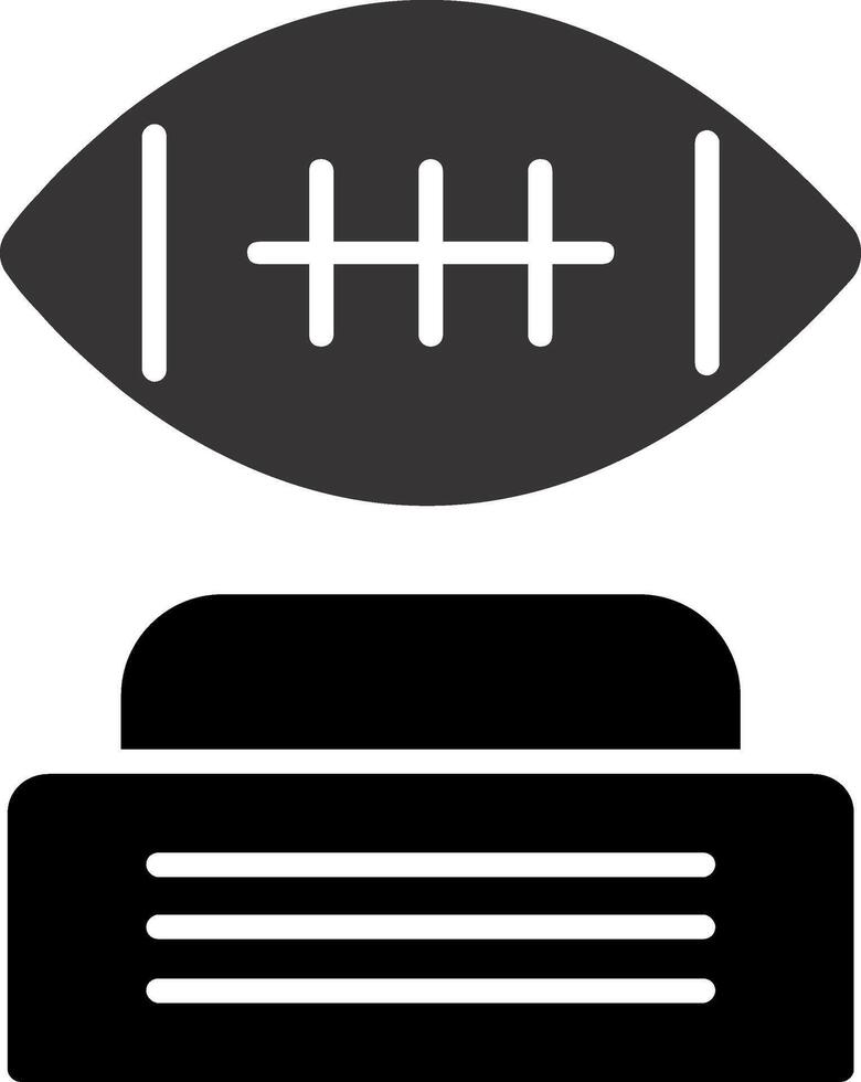 Football Glyph Icon vector