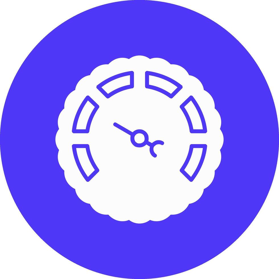 Gauge Glyph Multi Circle Icon vector