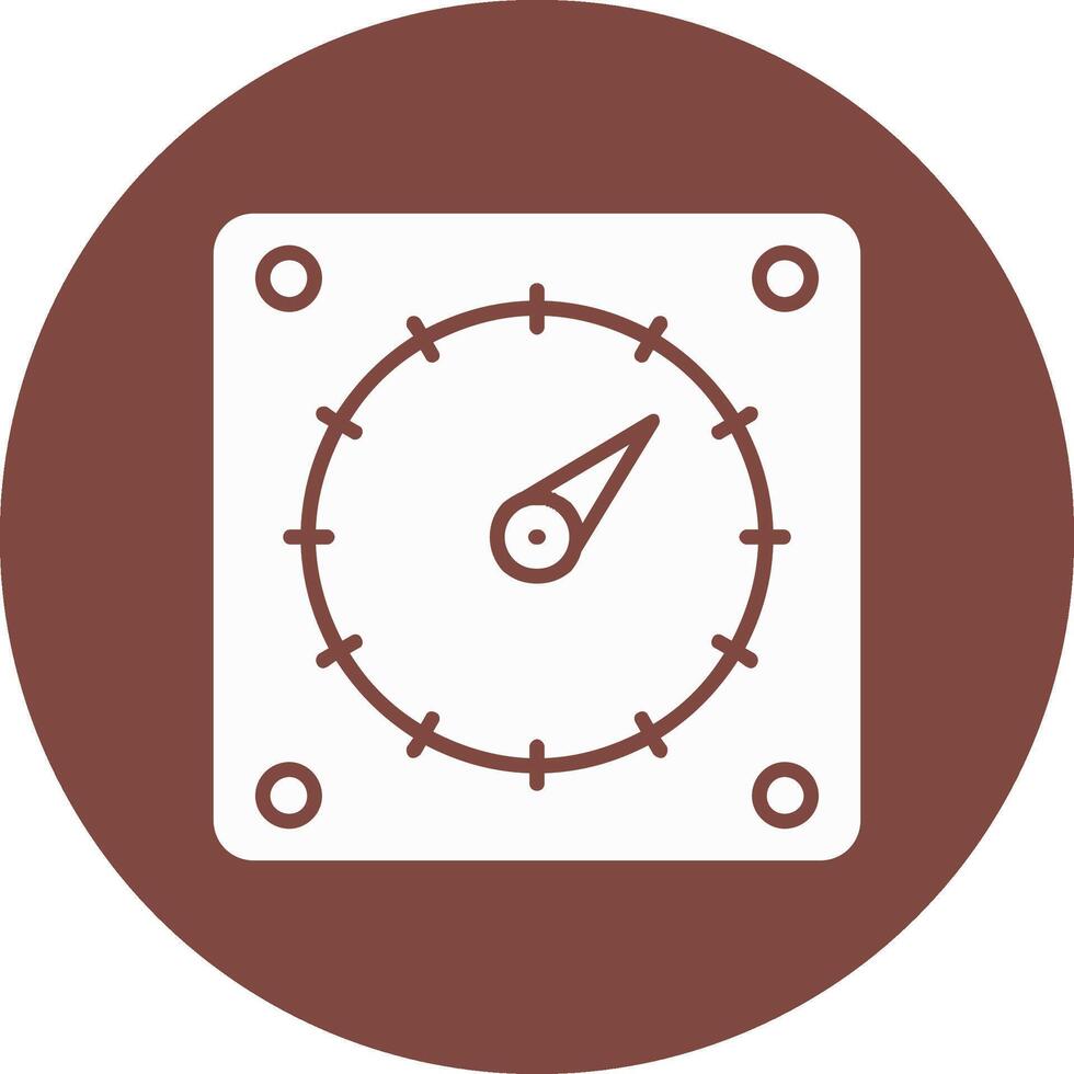 Timer Glyph Multi Circle Icon vector