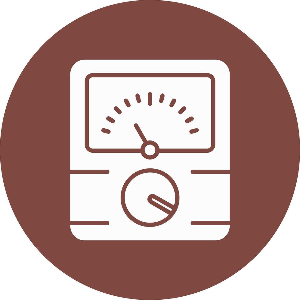 Dial Glyph Multi Circle Icon vector