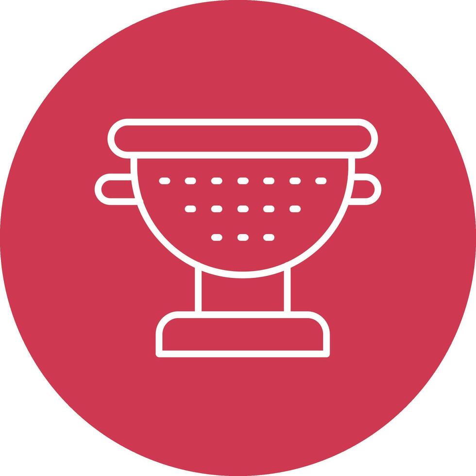 Sieve Line Multi Circle Icon vector