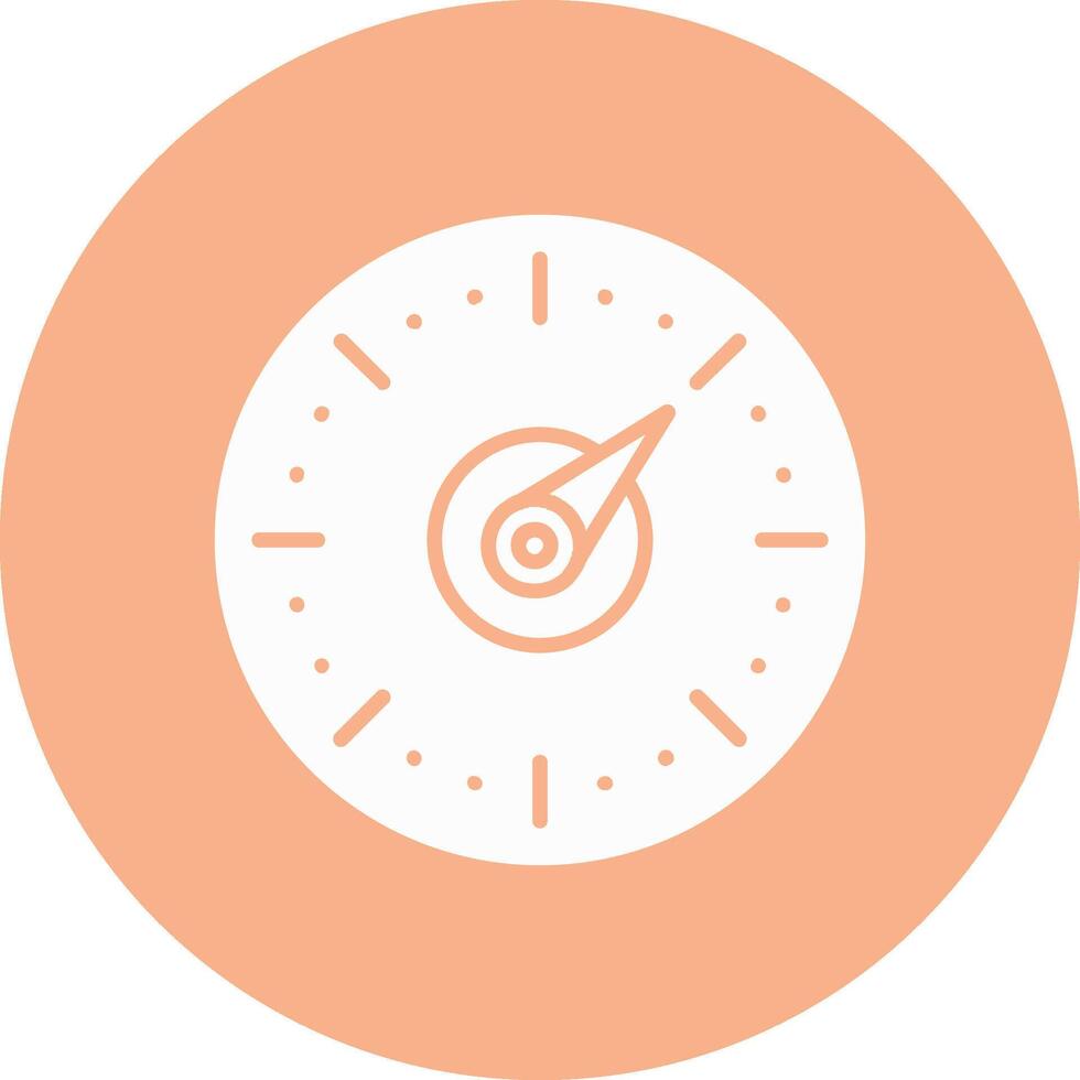 Timer Glyph Multi Circle Icon vector