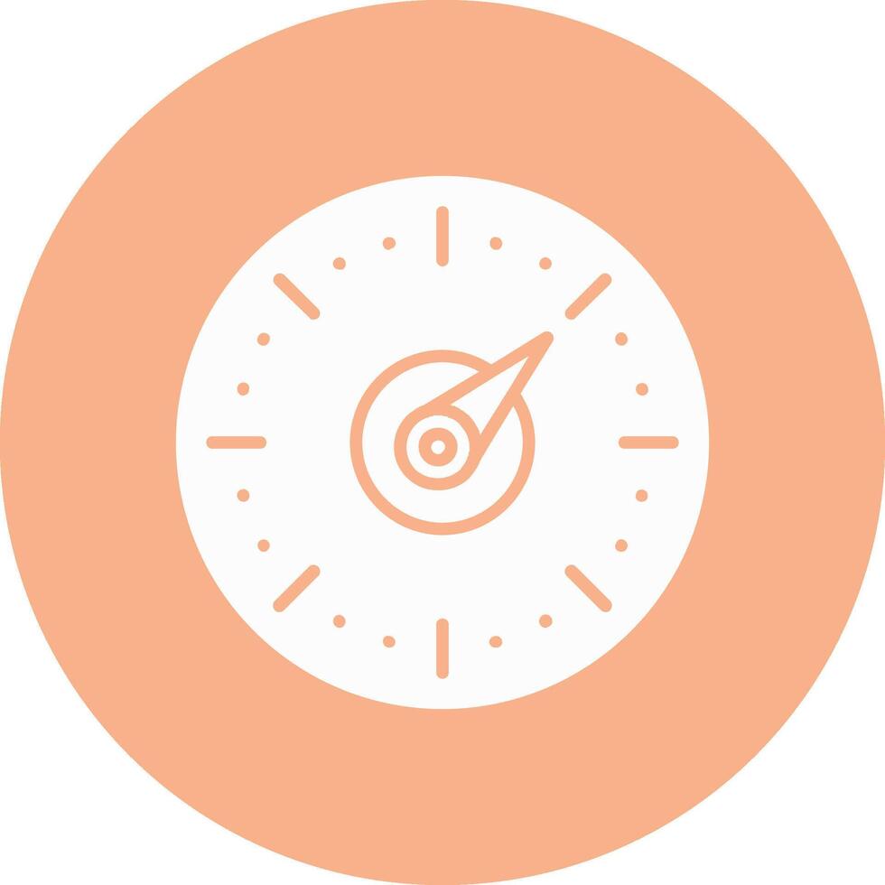 Timer Glyph Multi Circle Icon vector