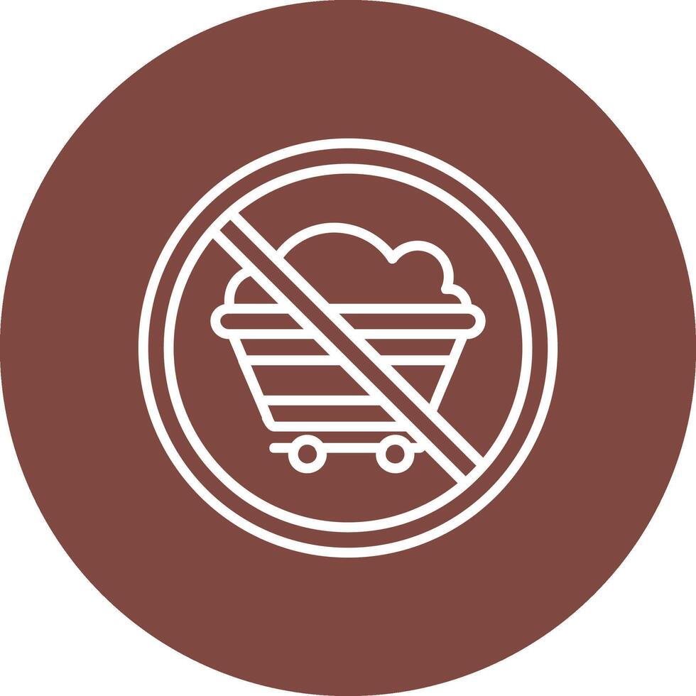 Prohibited Sign Line Multi Circle Icon vector