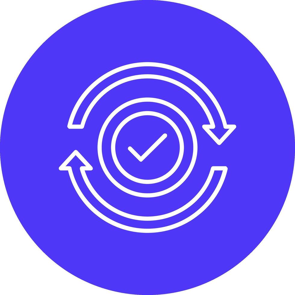 Refresh Line Multi Circle Icon vector