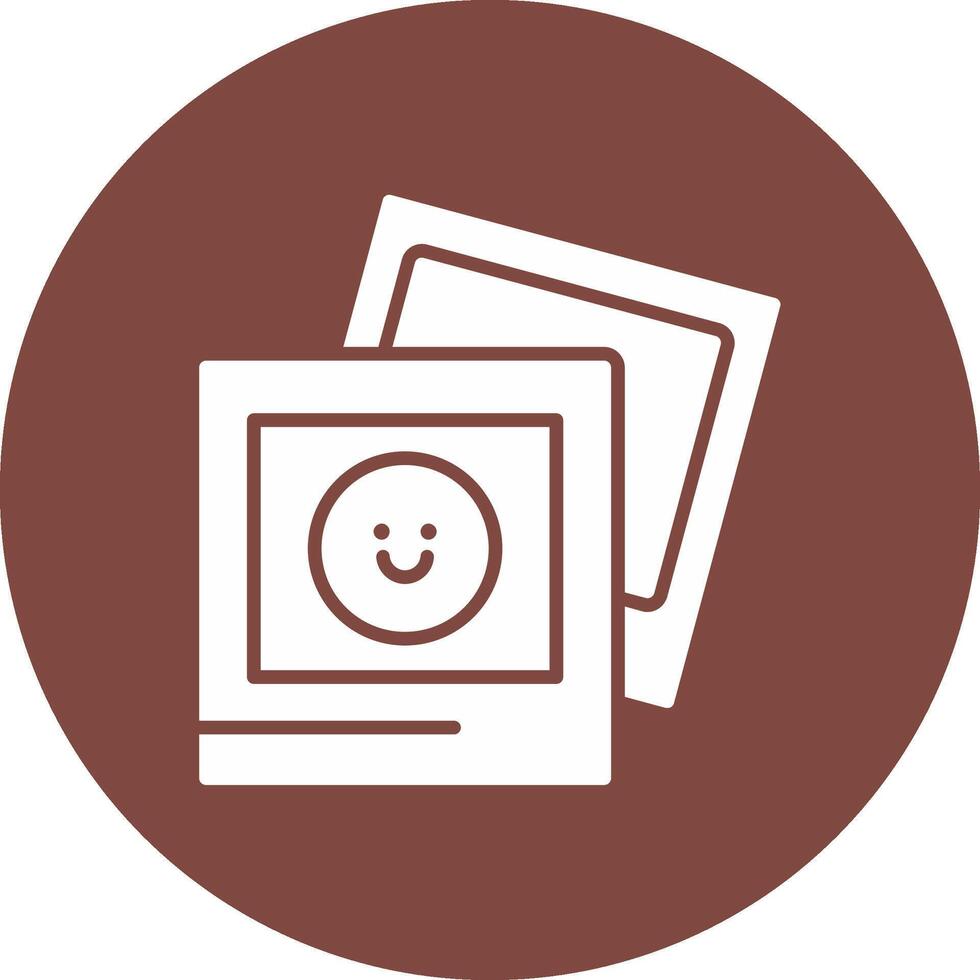 Photograph Glyph Multi Circle Icon vector