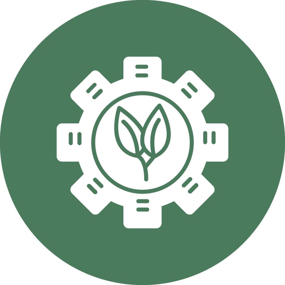 Eco Glyph Multi Circle Icon vector