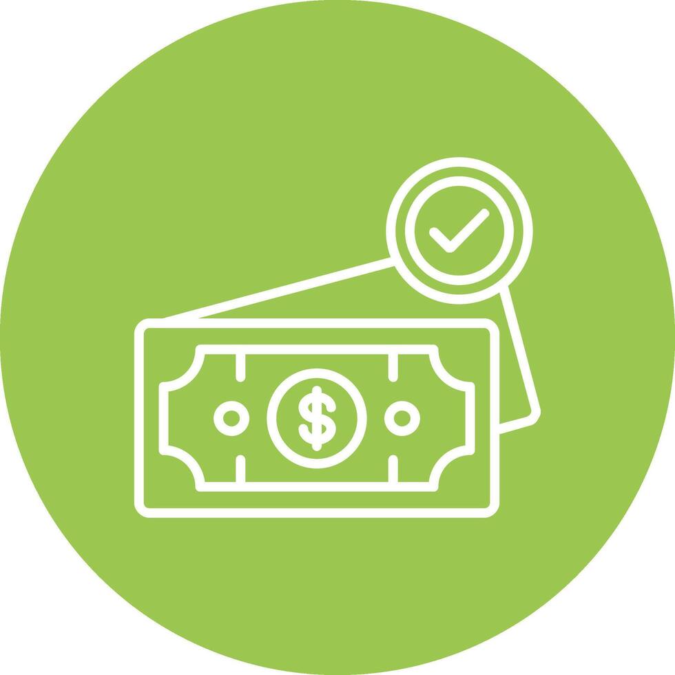 Cash Line Multi Circle Icon vector