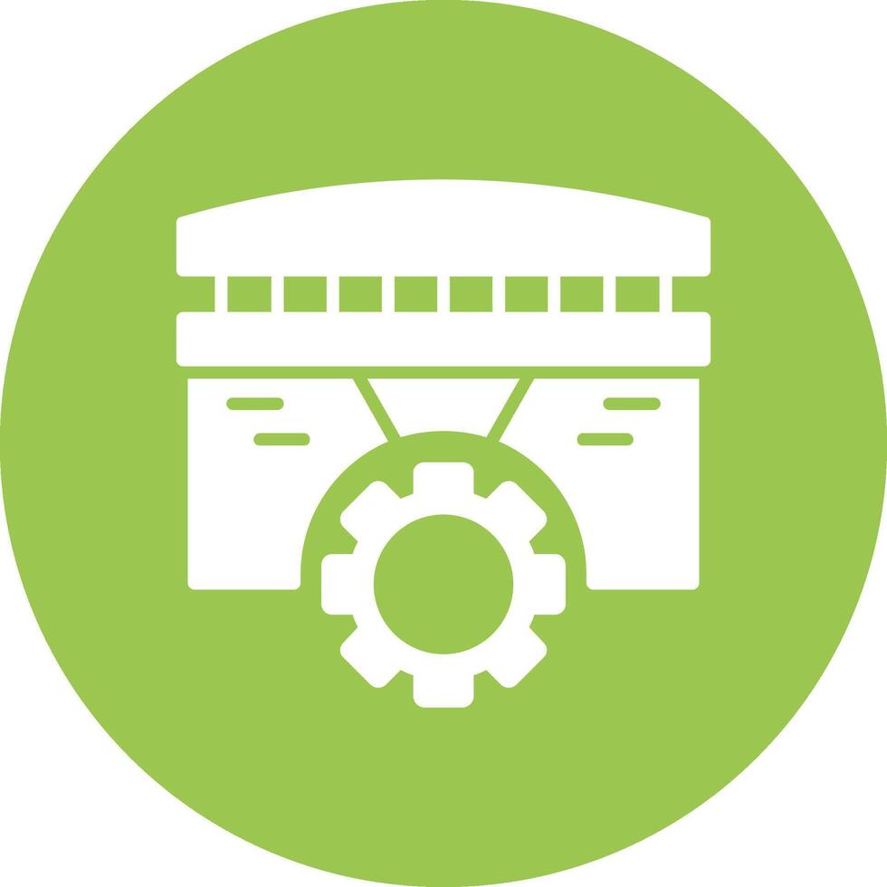 Bridge Glyph Multi Circle Icon vector