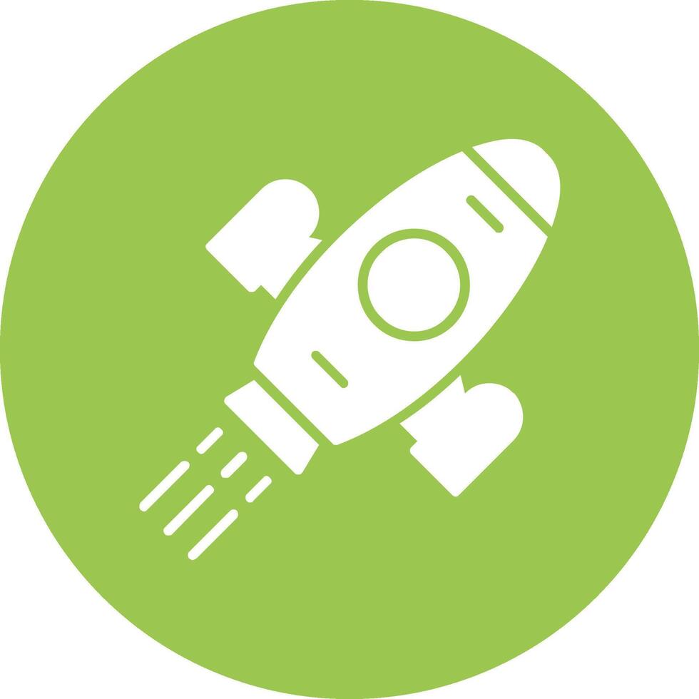 Aerospace Glyph Multi Circle Icon vector