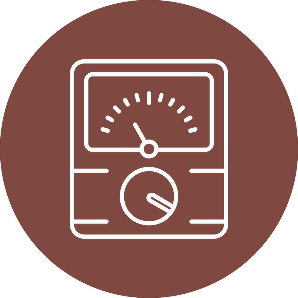 Dial Line Multi Circle Icon vector