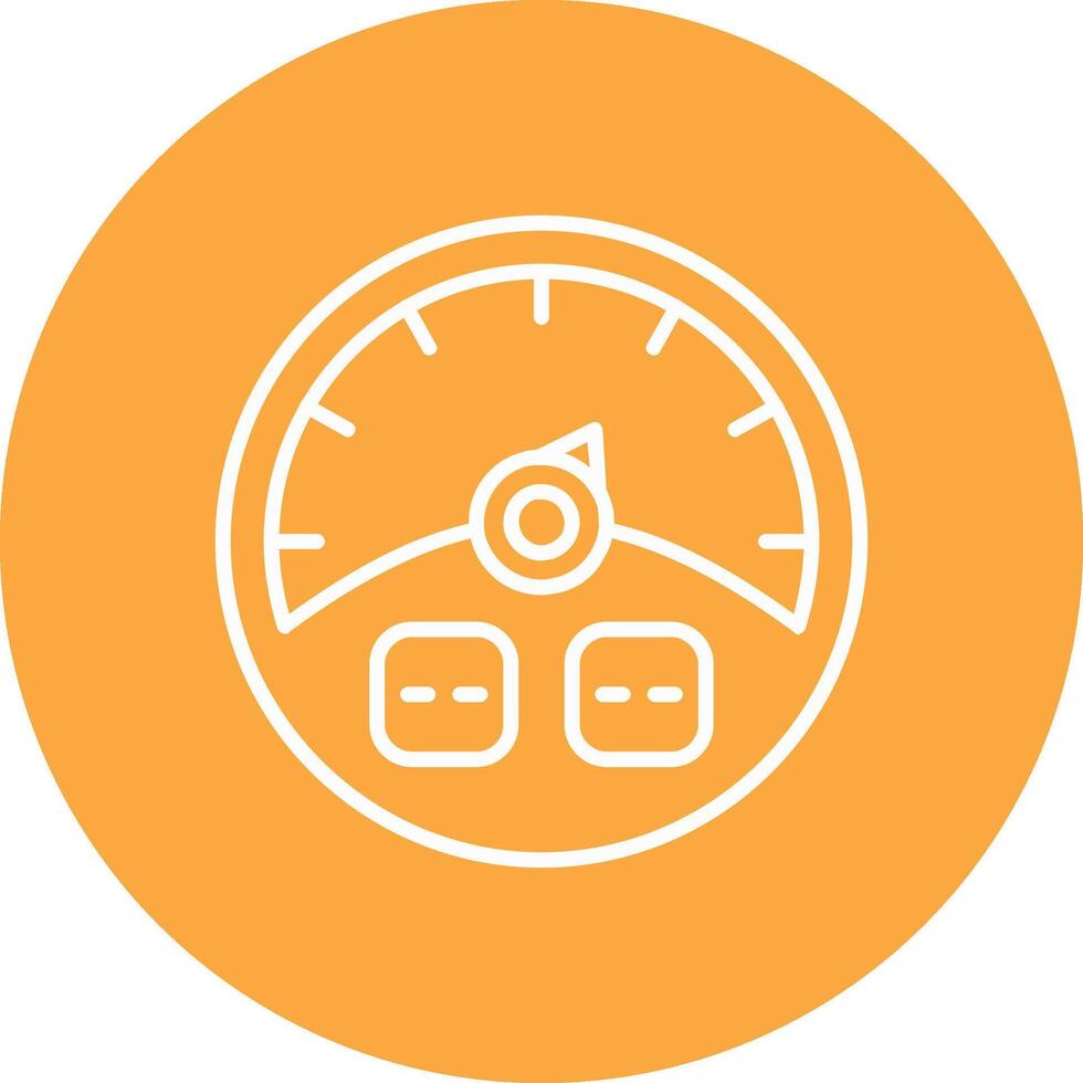 Gauge Line Multi Circle Icon vector