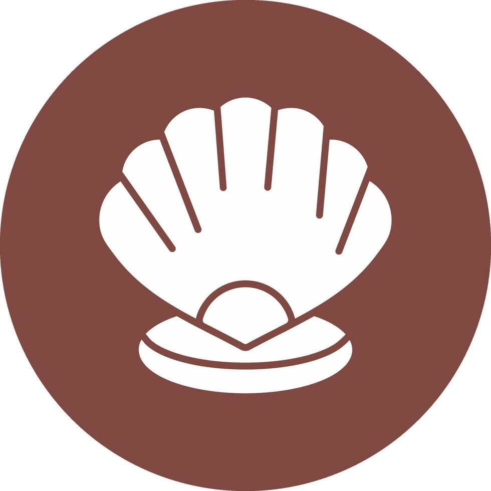 Shell Glyph Multi Circle Icon vector