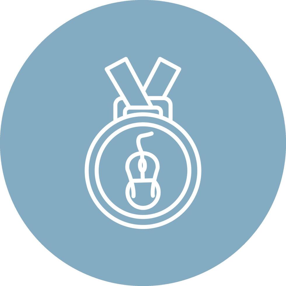 Medal Line Multi Circle Icon vector