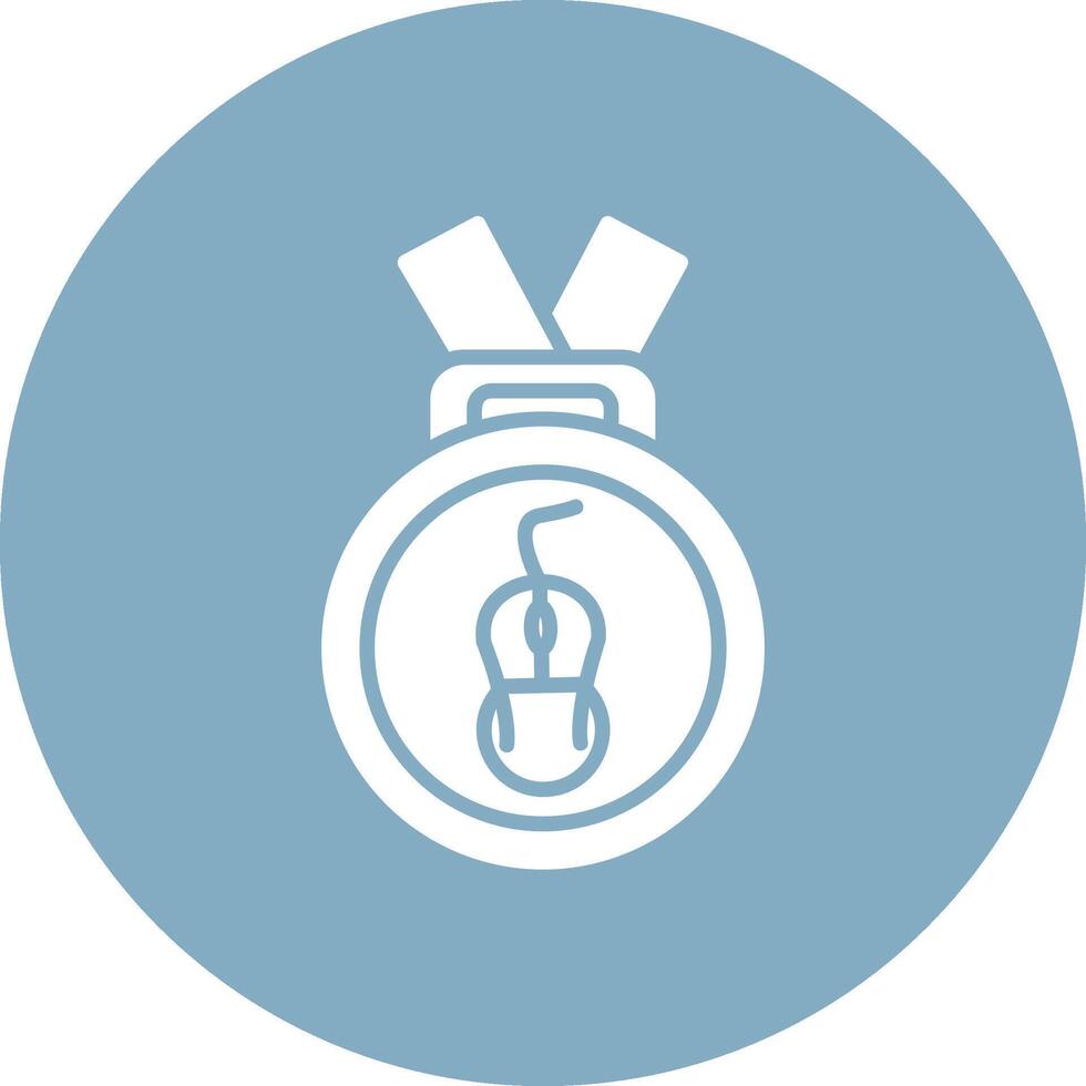 Medal Glyph Multi Circle Icon vector