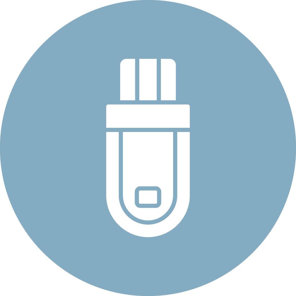 Flash Drive Glyph Multi Circle Icon vector