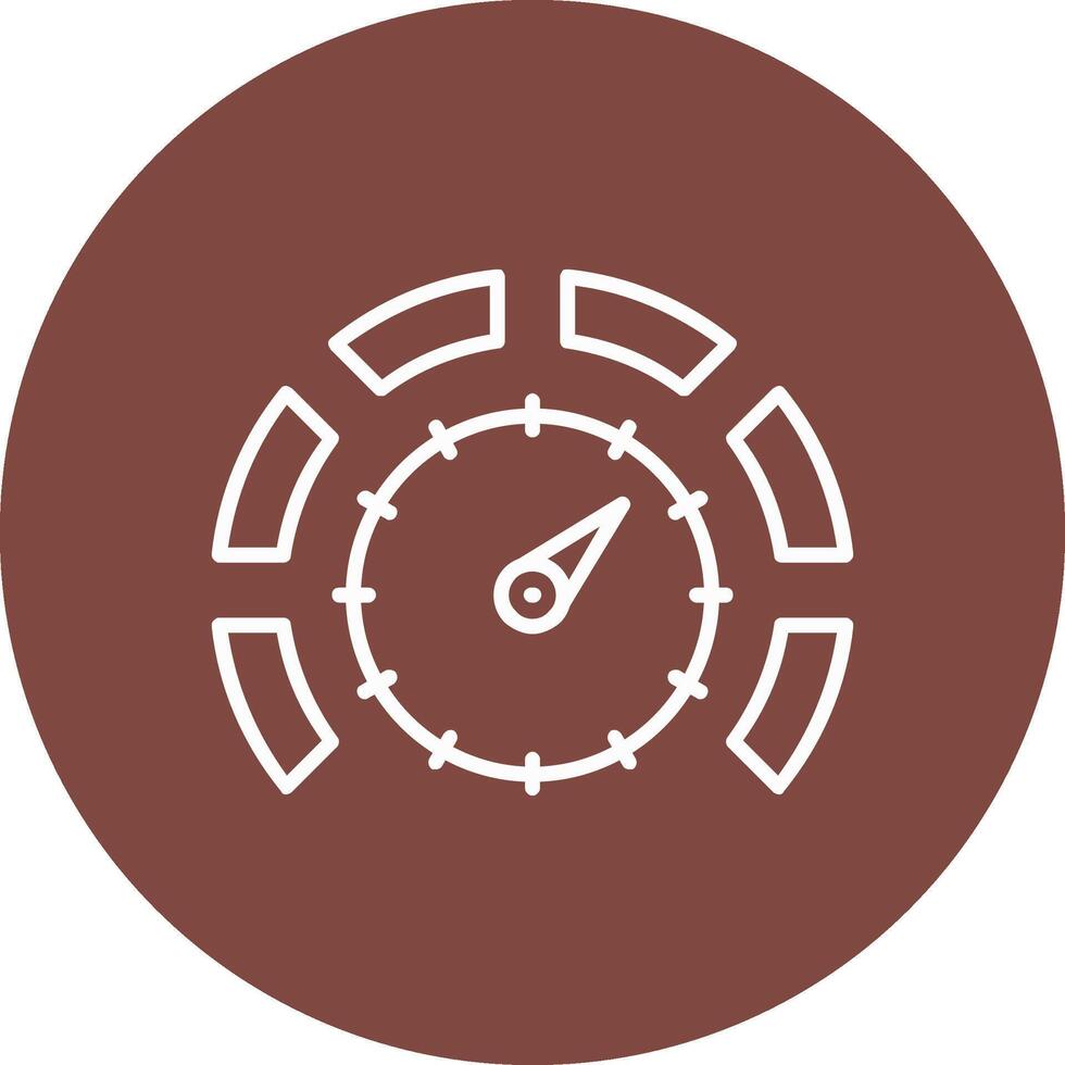 Thermostat Line Multi Circle Icon vector