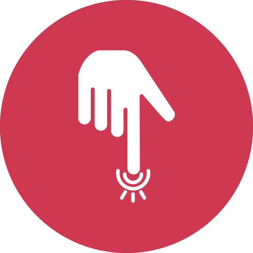 Pointing Down Glyph Multi Circle Icon vector