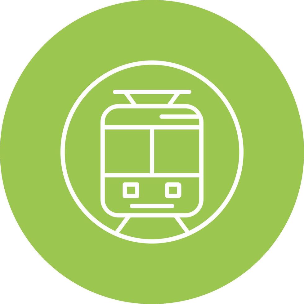 Underground Train Line Multi Circle Icon vector