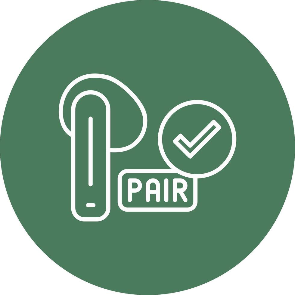Pairing Line Multi Circle Icon vector