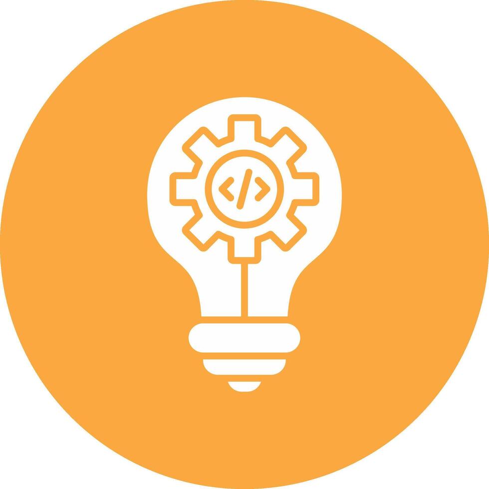 Idea Glyph Multi Circle Icon vector